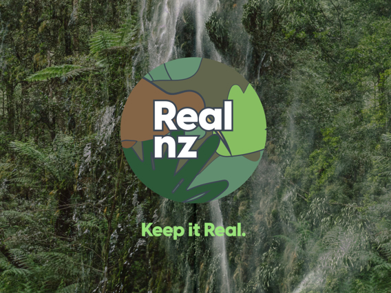 Green forest background image with green RealNZ Keep it Real logo overlayed.