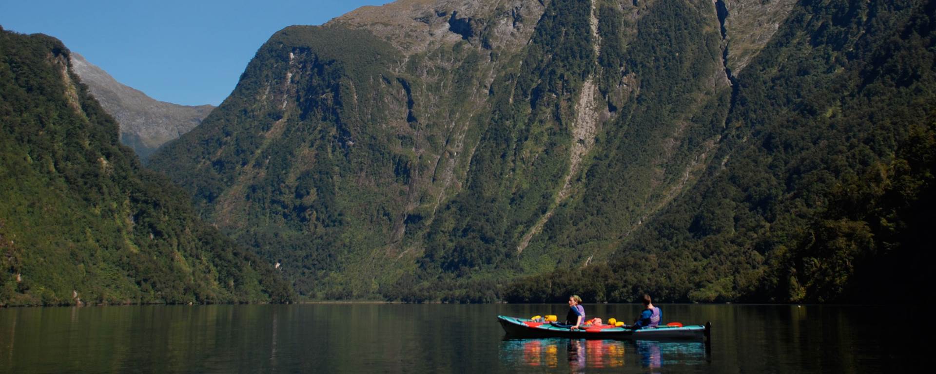 Kayakers in Doubtful Sound