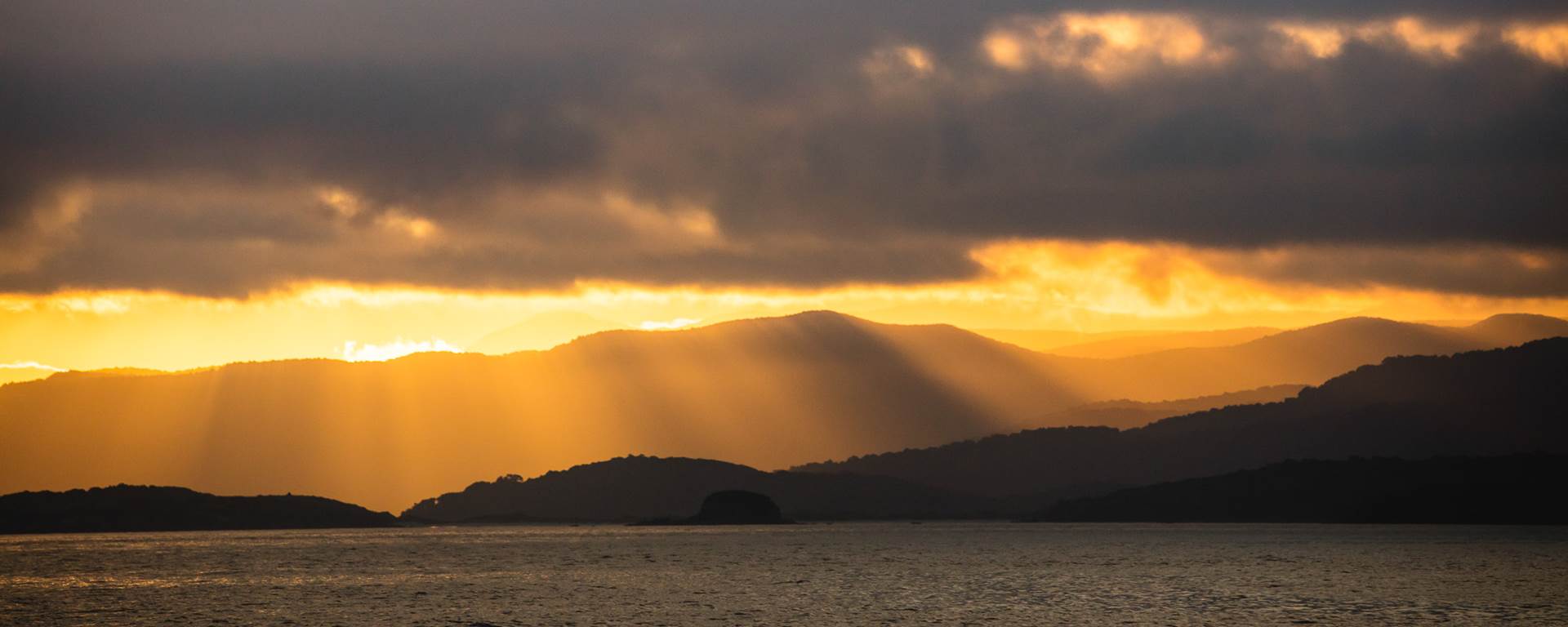 Sunset on Stewart Island