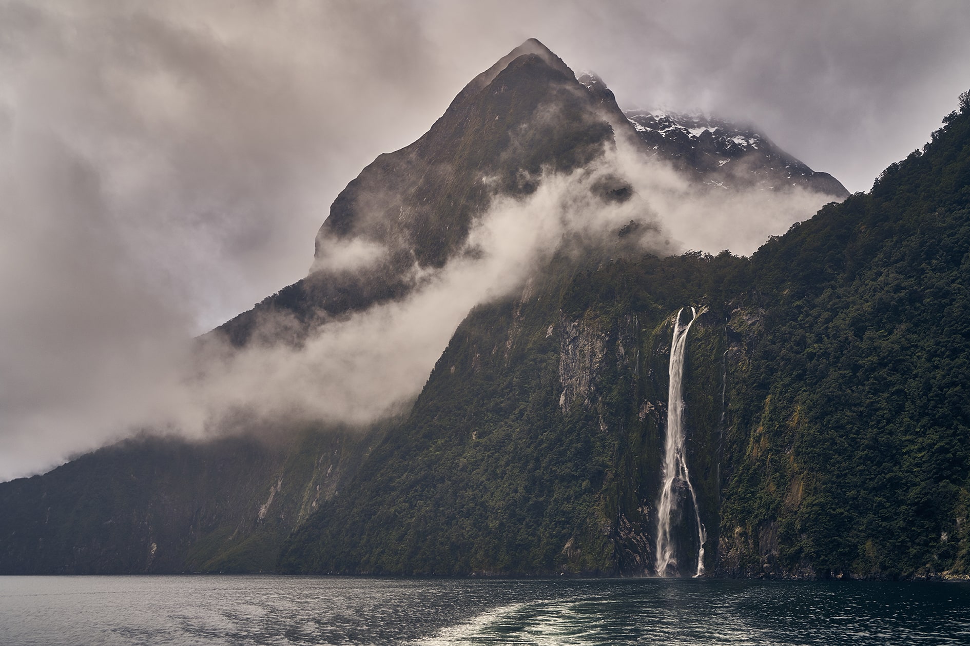 Stirling Falls In Milford Sound