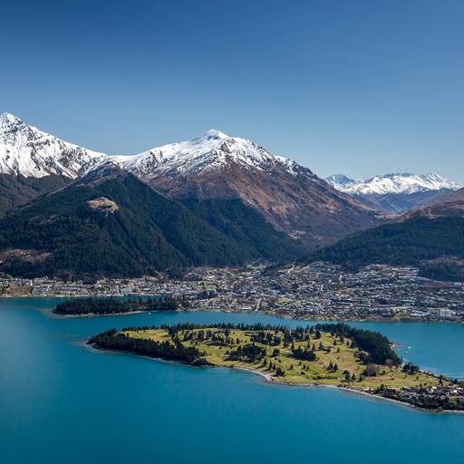 Aerial photo of Queenstown
