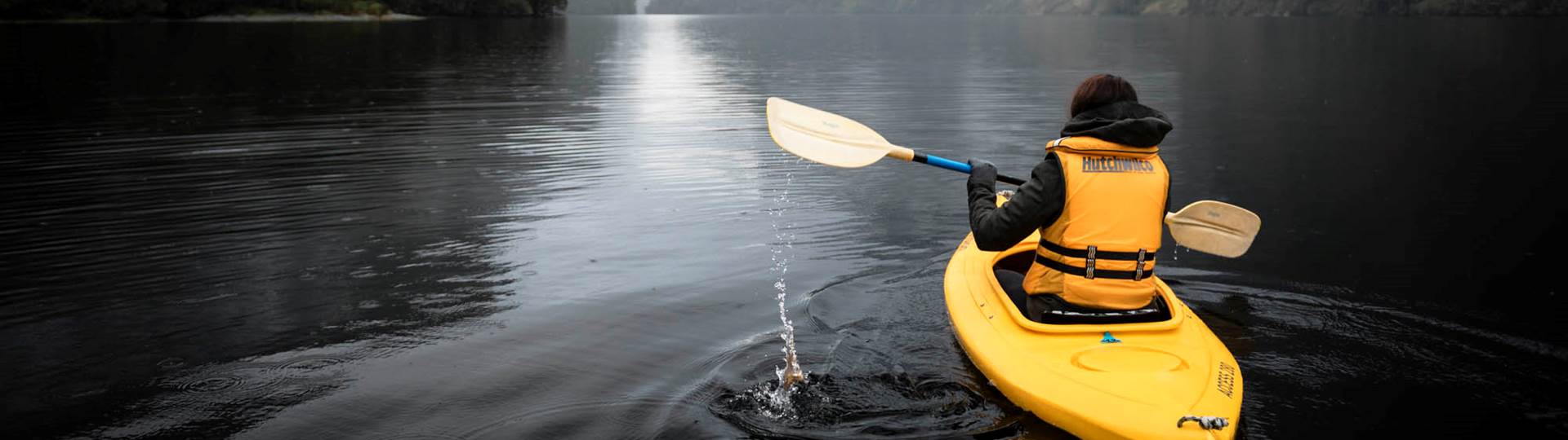 Kayaker on Doubtful Sound