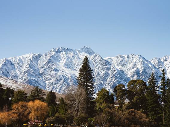 View of The Remarkables from Queenstown