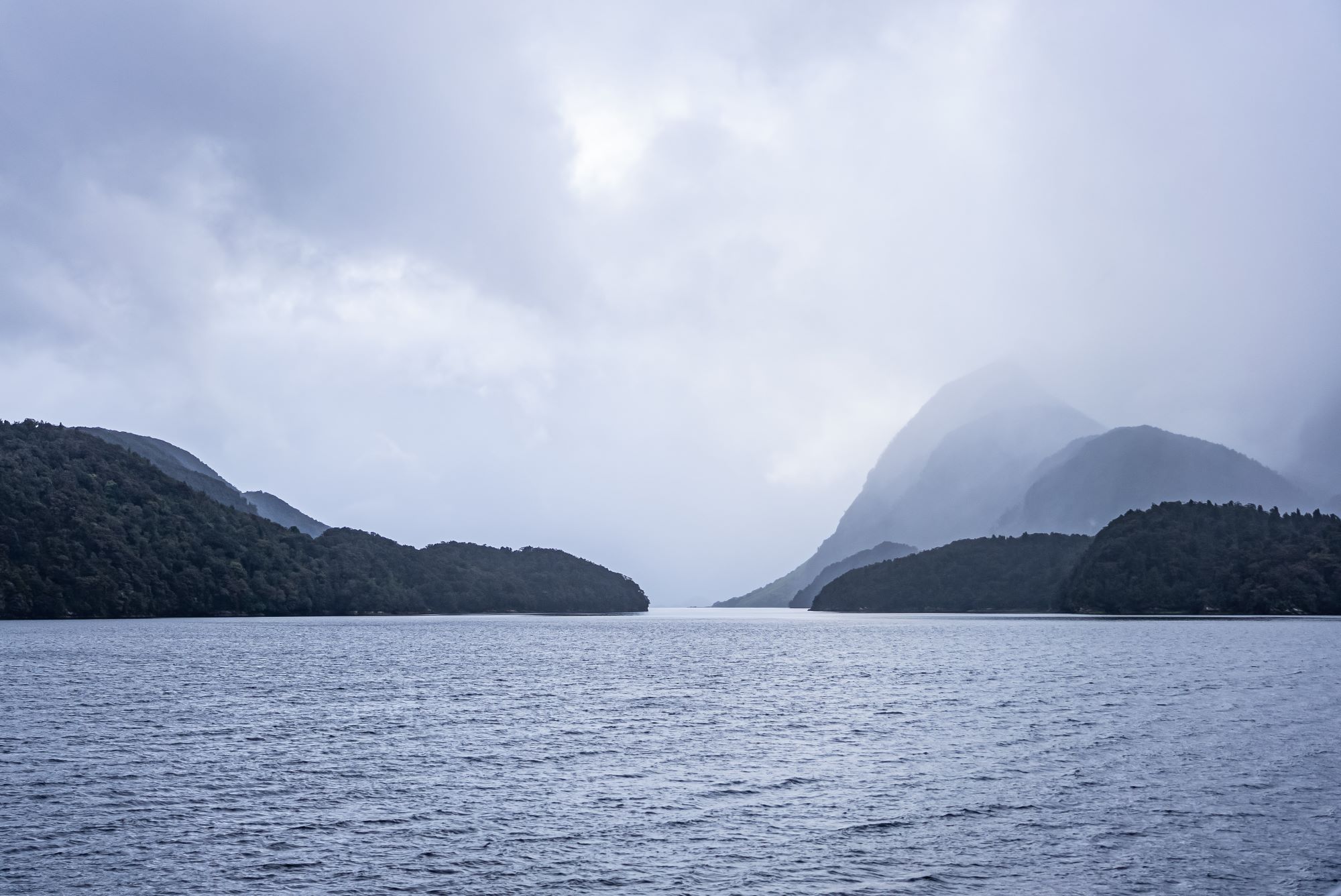 Overcast day in Doubtful Sound